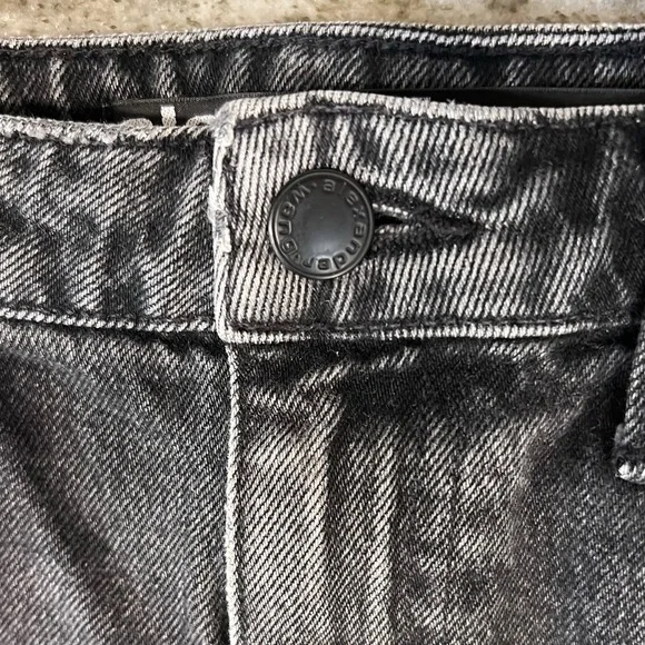 ALEXANDER WANG BITE SHORT “Grey Aged”Super Frayed Raw Hem, Made in the USA